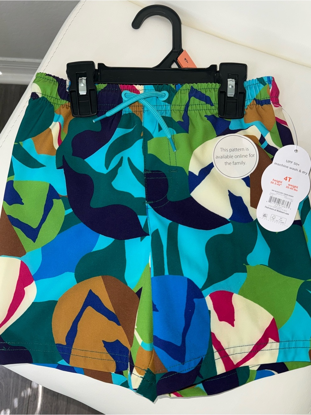 wonder nation Multicolor Boys Swim Shorts in Teal, Blue, Green